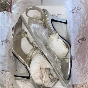 Silver Dyeables Heels